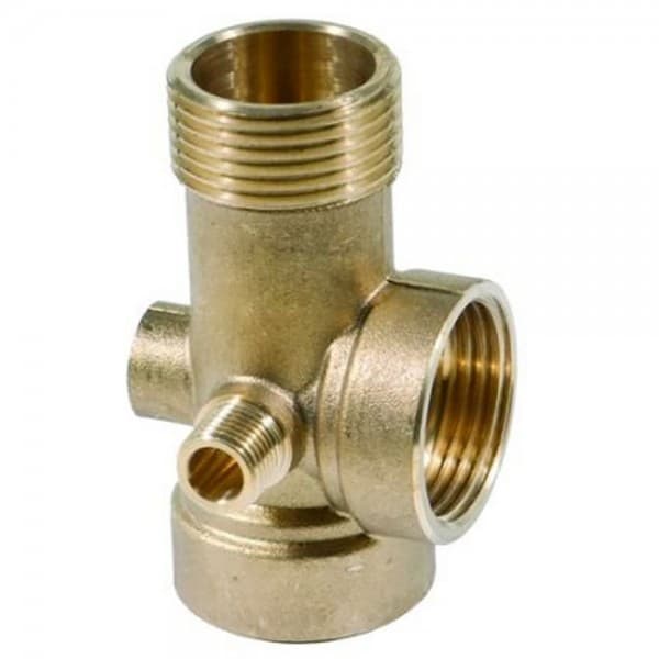Фото товару З'єднувач п'ятививідний 80мм 1”М×1”F×1”F×1/4”M×1/4”F AQUATICA (779598)
