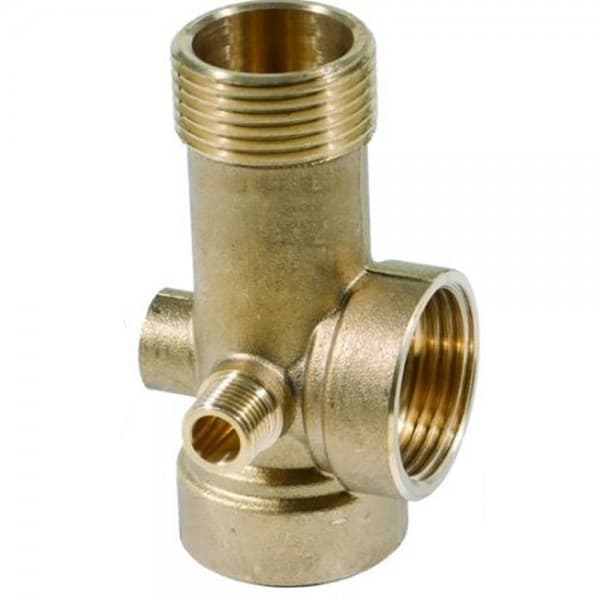 Фото товару З'єднувач п'ятививідний 90мм 1”М×1”F×1”F×1/4”M×1/4”F AQUATICA (779597)