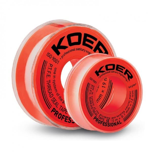 Фото товару ФУМ стрічка для води KOER STP-11 PRO 15M*0.2mm*19mm (KR2810)